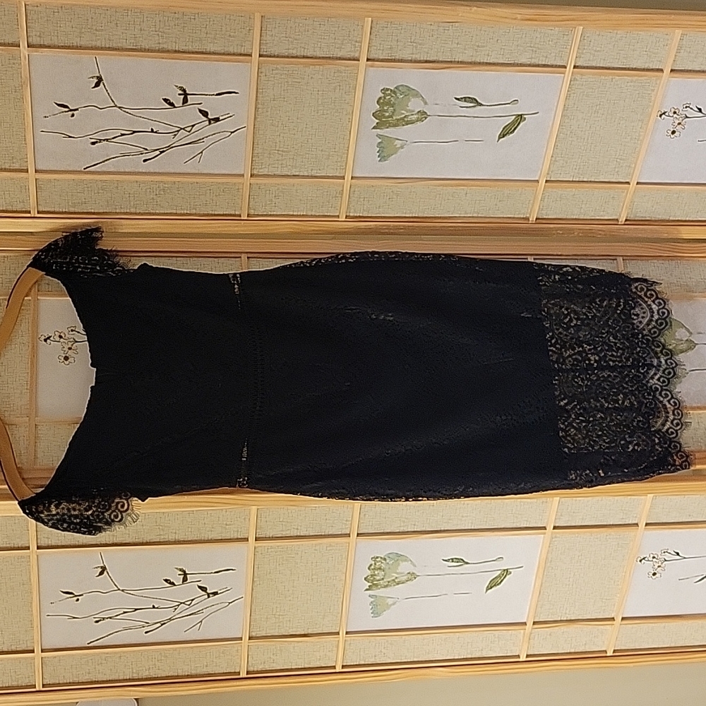 Black lace dress